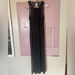 Black Sheer Maxi Dress Coverup